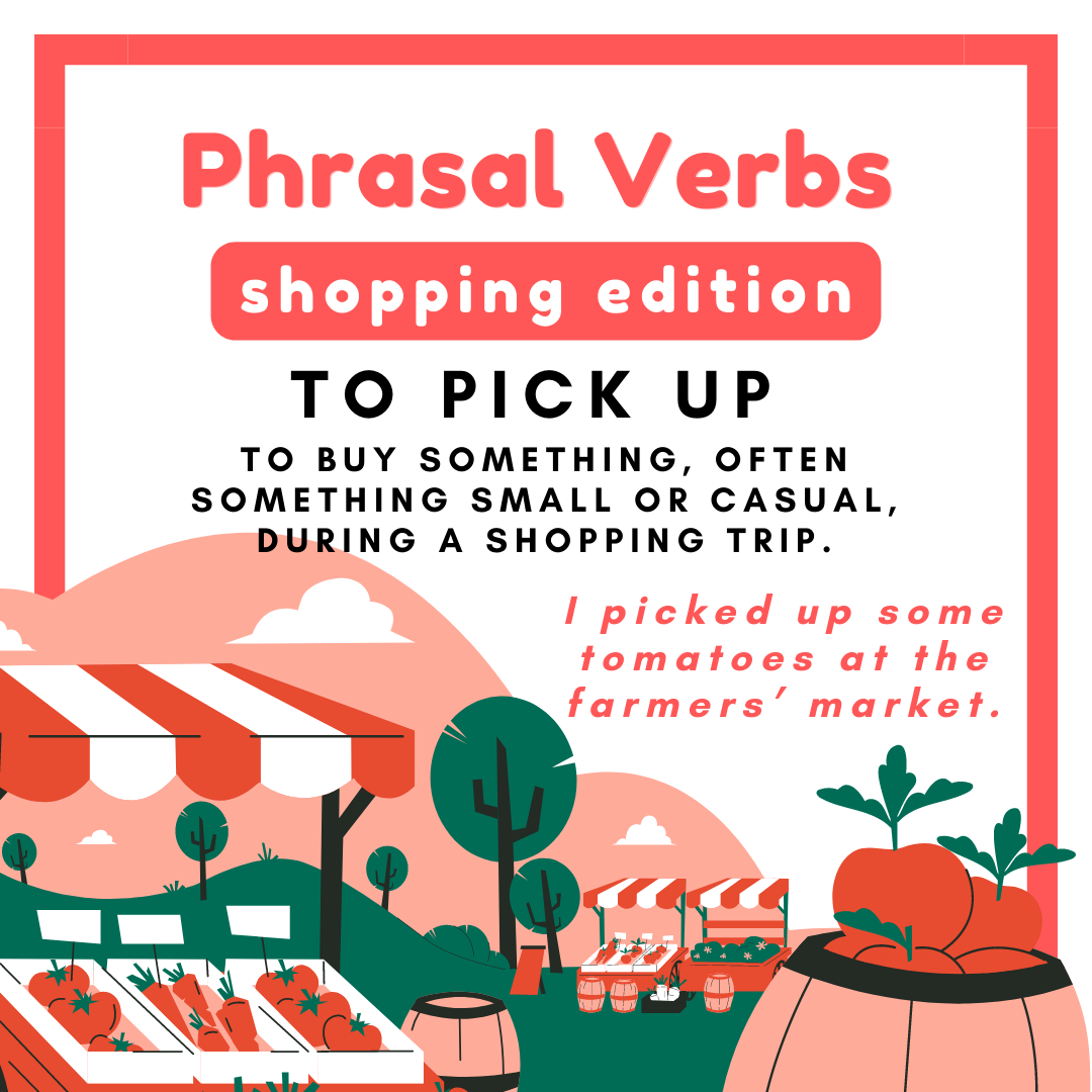 English phrasal verbs to talk about shopping. — Learn English With Jo